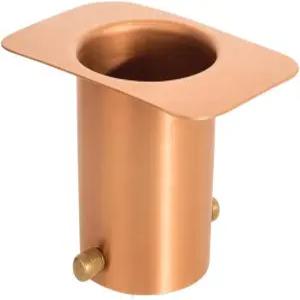 모나크 레인 체인 거터 어댑터 - 설치용 황동 볼트가 장착된 표준 마운트용 순수 구리 루프 다운스팟 방청