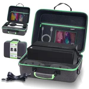 Xbox Series X용 휴대용 케이스 X/S 콘솔 및 액세서리와 호환되는 하드 여행 가방 손잡이 스트랩과 어깨