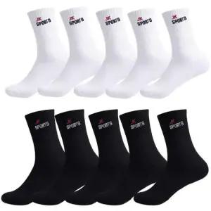 10켤레 제이케이 국산 남자 여자 200침수 데일리 로고 골프 밴딩 면 양말 중목