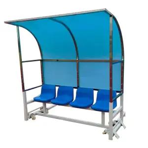 4인용 경기장 스테인리스 의자 벤치 선수 축구장