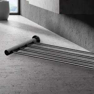 1단수건걸이 스텐레스 무광블랙 수건 선반1단 욕실스텐선반IBA1090