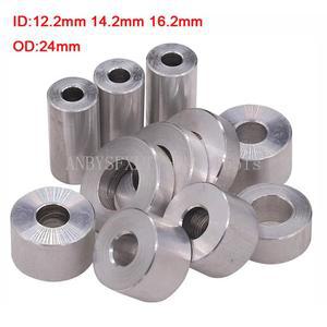 2pcs 알루미늄 합금 부싱 가스켓 M12 M14 M16 플랫 와셔 CNC 슬리브 나사산 없는 스탠드오프 스페이서