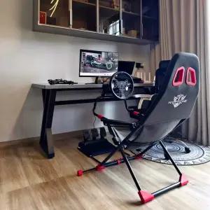 레이싱 게임 의자 VR 스티어링 접이식 시뮬레이터 좌석