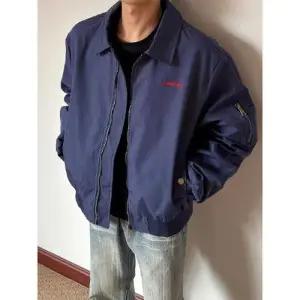 남자 봄 칼라 자수 커플 전마 와이드 쇼트 힙합 점퍼 자켓 항공 MODU1