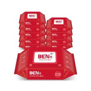 벤레드 초순수 저자극 아기 물티슈 100매입(10팩/20팩)