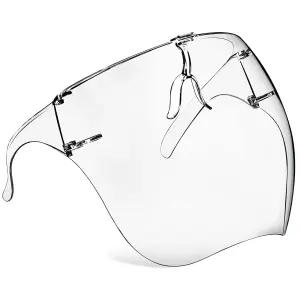 안경 4팩이 포함된 PICcircuit 페이스 쉴드 김서림 방지 투명 마스크 풀 프로텍션 스플래시 가드 재사용