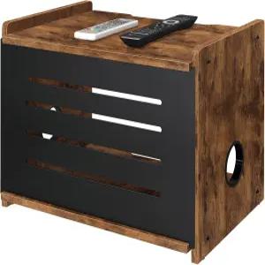 호모데 라우터 선반 우드 와이파이 박스 하이더 프로젝터 스탠드 모뎀 보관함 파워 스트립 케이블 관리 랙