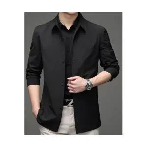 코아픽샵 남사친 하프 캐주얼 가을 키작남 슬림 트렌치 루즈핏 싱글 꾹3