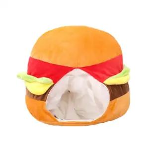 솜 동물 인형 모자 햄버거