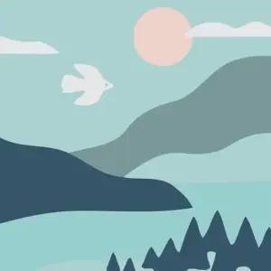 하모니아트 DIY 유화그리기 세트 20x20 푸른산