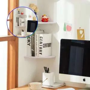 쌍문상회 실용적인 코너수납선반 40cm 삼각거치대 욕실주방 공간활용 정리대