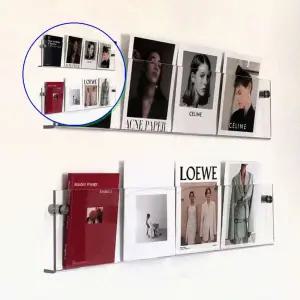 쌍문상회 튼튼한 벽선반 800mm 무타공 아크릴 벽걸이 수납 정리