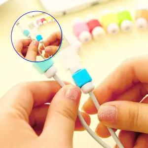 쌍문상회 TPU케이블홀더 말랑한충전기캡 줄보호캡 단선방지캡