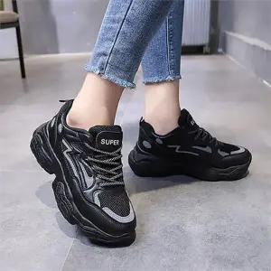 [오노마] ONM 배색 키높이 캐주얼 여성 어글리슈즈 운동화 원마일룩