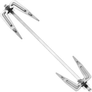 프레컬러 스테인리스 스틸 에어프라이어 포크 범용 로스트 치킨 생선 구이 로티세리 미트 액세서리 바비큐