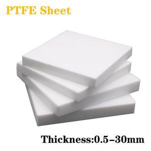 흰색 PTFE 보드 시트 플라스틱 블록 폴리테트라플루오로에틸렌 플랫 플레이트 부식방지 가공 모델 재료