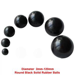 1-100pcs 직경 2/2.5/3/3.5/4.5/4.76/4.5/5/5.3-120mm 블랙 단단한 고무 공 원형 씰링 업소용 산업용 DIY