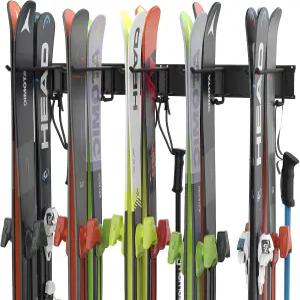 울트라월 스키 랙 차고 보관 정리 시스템을 위한 벽걸이 보관함 가정 창고용 홀더 10쌍 최대 300파운드까지