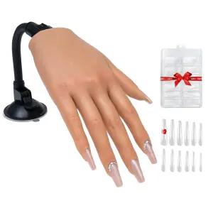 아크릴 네일을 위한 베이크엠브 연습 손 유연한 손가락 네일 아트 트레이닝 매니큐어 초보자를 이상적인