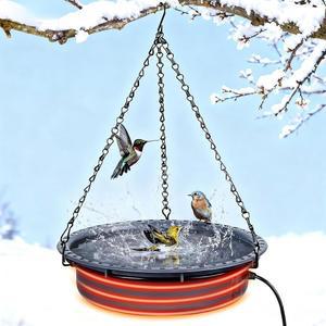 온도 조절기 잔디밭용 정원 있는 조류 마당 75W 목욕기 난방 겨울철 스타일 목욕기 파티오 야외용 핸들링 겨울 강력한 히터 기능이 세일롱 목욕 제어