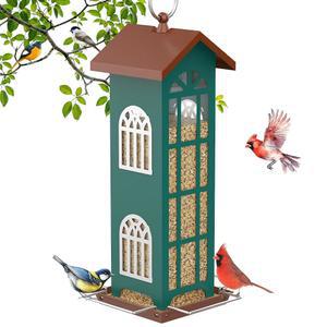 야외용 금속 골드핀치 야생 방수 모이통 청소 간편한 방청 모이통 카디널 참새를 치카디 끌어들이는 핀치와