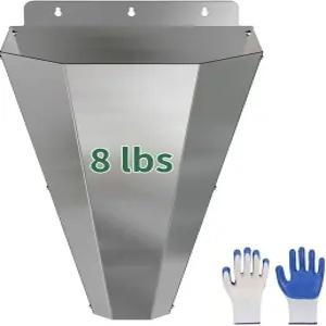 도살용 라비테크 미디엄 치킨 킬 콘 안전 장갑이 달린 스테인리스 스틸 킬링 플랫 백 디자인 최대