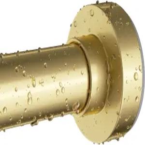 엠라오에 골드 샤워 커튼봉 34-66인치 2.8-5.5피트 녹이 슬지 않는 조절식 스프링 장력 미끄럼 방지 욕실