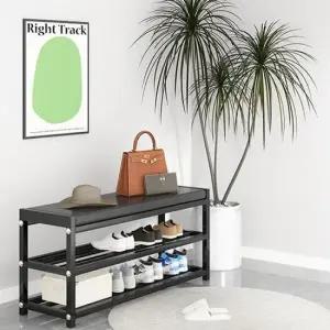신발장의자 철제 현관 벤치 신발장 수납장 벤치형 3단 75cm