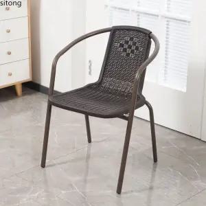 야외의자 데일리 의자 테라스 등받이 편의점 포장마차 라탄의자(1) 야외용