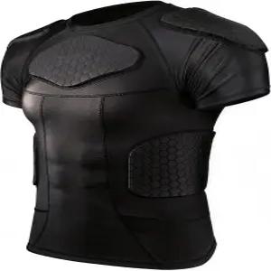 콜로르테 남성 패딩 보호 셔츠 패드 가슴 갈비뼈 축구 장비