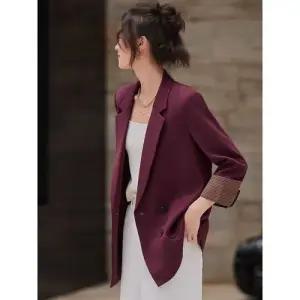 EAMT 여자 레드 캐주얼 앵콜라 정장 코트 봄가을 자켓 상의 EUNG3