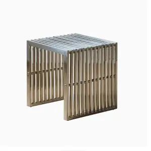 벤치 스테인리스 사각 벤치의자 벤치 낮은 긴의자 테이블