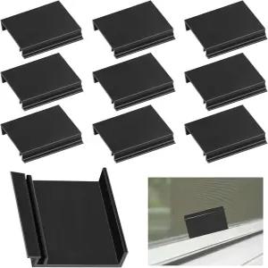 창문 스크린 풀 탭 10팩 중공 플랫 스플라인 채널 트 교체 수리 클립 키트 프레임 센터 브레이스