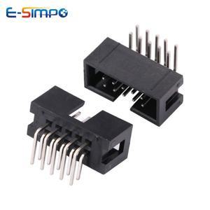 10pcs DC3 1.27/2.0/2.54mm DIP 일자 RA 직각 SMT 더블 행 6/8/10/20/30/40/50P ISP 남자 핀 IDC JTAG 소켓