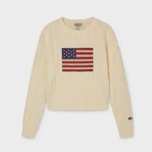 [백화점 정품] 후아유 여성 American Flag Cable Pullover(F) WHKAG2293F