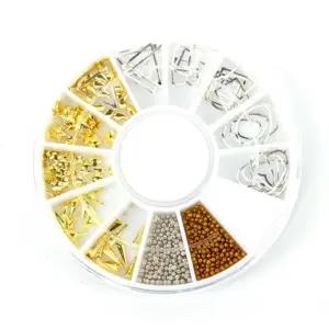 인기상품 네일 셀프 파츠 젤 아트 페디큐어 실버 골드 볼 모음 [WFJK94I_260321]