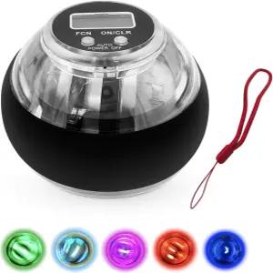 큐라볼 손 운동기 새로운 토크볼 LED 조명과 카운터가 있는 팔 근육 손가락 강화를 위한 그립 강도 향상