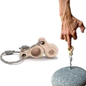 RUSTAM 클라이밍 빗방울 쌍 암벽 등반용 포켓 사이즈 핑거보드 - 그립 강도를 위한 휴대용 행보드 트레이너