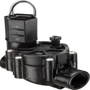 레인 버드 CP075 인라인 자동 스프링클러 밸브 3/4인치 나사산 x 암수 블랙