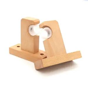 우드 커튼봉 미니멀 스테이 감성 나무 걸이 커텐 커튼레일 너도밤나무 브라켓 모던 원목