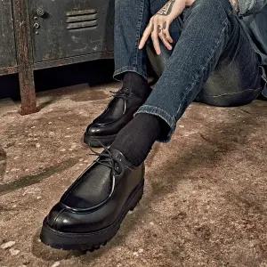 마이애미프로젝트 MF 0591 하바나 소가죽 2홀 모크 슈즈 밴타블랙 - BLACK111461