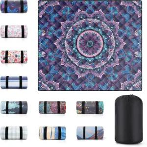 60x80 초대형 피크닉 담요 방수 모래 방지 커플 야외 해변 접이식 잔디 공원 콘서트 매트 여름 캠핑 필수품