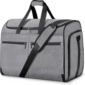 여행용 의류 가방 신발 수납공간이 있는 부케레 컨버터블 더플 수트 탈부착 가능한 어깨 스트랩 2 in 1