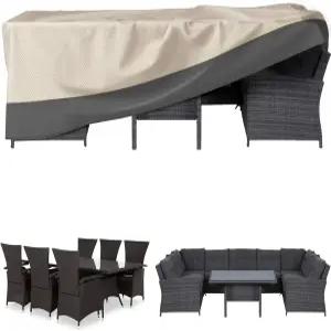 직사각형 파티오 식탁 커버 방수 헤비 듀티 74 x54 x28 야외 가구 UV 스노우 프로퍼티