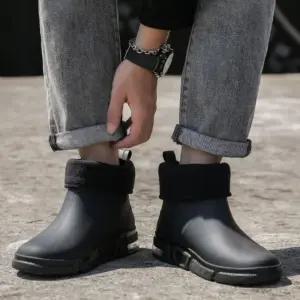 남성 겨울부츠 기모장화 털장화 방한장화 털부츠 2색 mNK6+5nkY