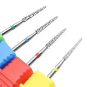 뜨거운 새로운 텅스텐 강철 네일 드릴 비트 파일 용 페디큐어 카바이드 밀링 커터 매니큐어 아트 도구