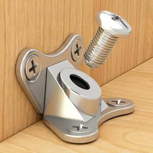 보강브라켓 10개입 아연 합금 코너 브래킷 나사 포함 탈착식 직각 L자형 지지대 연결 홀더 가구용 브레이스