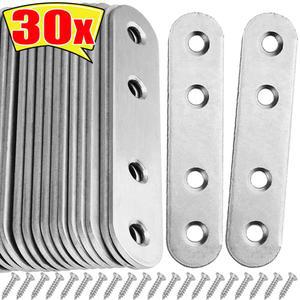 보강브라켓 스테인레스 스틸 코너 브래킷 수선 결합 플레이트 수리 고정 커넥터 가구 캐비닛 선반 플랫 스트레이트 브레이스