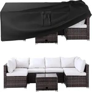 루이모이 파티오 가구 커버 야외 방수 범용 외부 테이블 및 의자 헤비 듀티 600D 62인치 L x 42인치 W