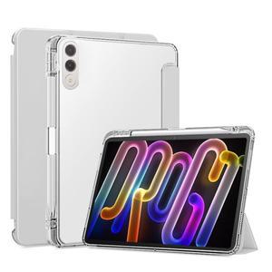 샤오신 패드 프로 GT 케이스 펜슬 홀더 포함 PU 가죽 소프트 백 스탠드 커버 레노버 11.1인치 TB710FU용